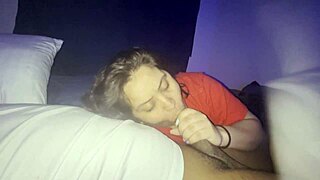latina wife gives boyfriend blowjob before superbowl on madden 23