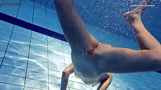 Russian babe Elena Prokova naked in underwater session