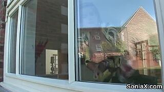 british milf lady sonia shows huge naturals 😘