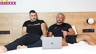 Spanish cock meets Russian cock - who wins?