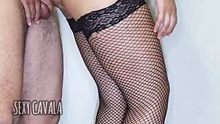 Morena Safada Stroking Big Cock To Orgasm