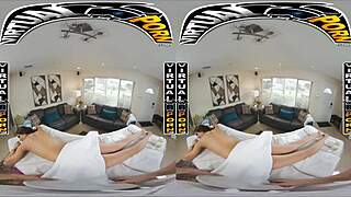 Virtual Porn - Sensual Massage For Busty Brunette Armani Black