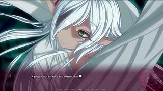 Lucy faces asian lesbian challenges with big tits and blonde hentai in part 5