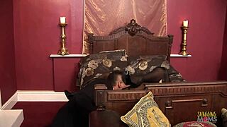 Masturbating with a toy just doesn't cut it for this black hottie.