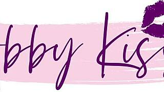 abby kiss pulls vibrator from her tight pussy and throat fucks herself