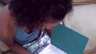 Petite Ebony Sucks Interracial Dick With Cumshot On Demand