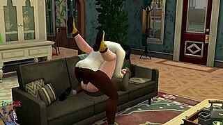 Gay threesome anal pounding