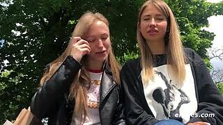 Hot Blonde Ersties Girls Enjoy Lesbian Sex Together!