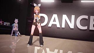 3D Anime Group Engages In Intense Sex