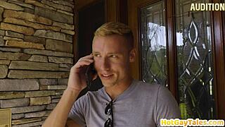 Hairyass tattooed stud fucked by his barebacked athletic bf