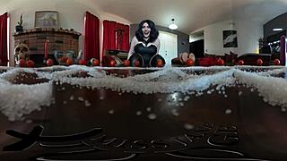 Giantess Goth Therapist Jane Judge Dominates With Huge Ass And Leather Shoes In VR 360 4K