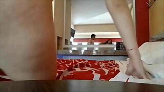 Mexican wife's face twists in pleasure and agony