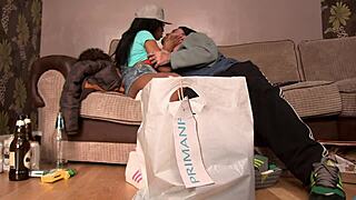 Black Rapper Girl Craves White Monster Cocks for Facial