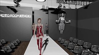 Fallout 4 Fashion Extra Lingerie with Brunette Cartoon Character