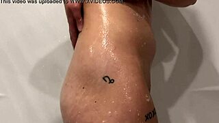 teen serena bathes in the shower
