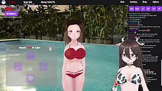 dive into the hot tub simulator with big tits and ass
