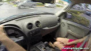 The pickup hunter spots a blonde babe at the mall