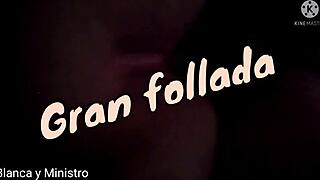 She moans as he fucks her hard and cums inside