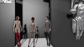 Fallout 4 Fashion Extra Lingerie with Brunette Cartoon Character