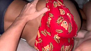 Horny wife in short shorts teases husband before bed, craving cock and pussy action. 😏