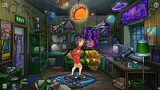 Bold priest spanks sexy blonde nun hard in bdsm hentai game, exorcising demons with intense spanking on her boobs