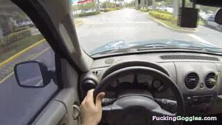 The pickup hunter spots a blonde babe at the mall