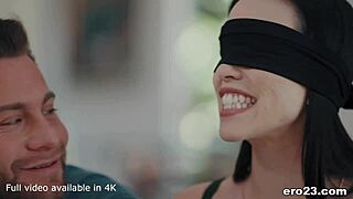 Seth makes blindfolded Diana Grace really happy while giving her a wild riding on his cock