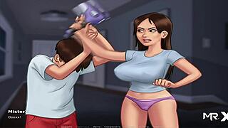 Teen 18+ Shows Abs In Summertime Saga Game