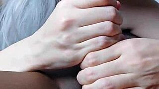 Asian ladyboy deepthroats big black cock