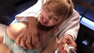 Miki's Big Tits And Shaved Pussy In Love Hotel Masturbation Scene