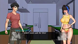 my friend sucks my dick in the kitchen