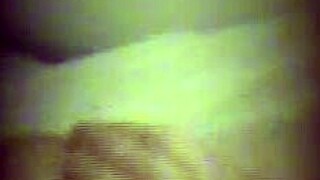 hidden cam catches cute blonde masturbating behind curtain