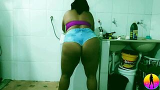 Maid shows boss nice video