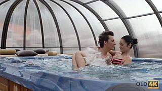 hey angie moon, how's that old geezer doing oral and vaginal on ya?