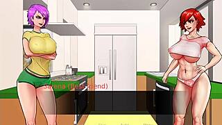 my friend sucks my dick in the kitchen