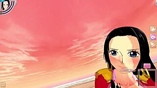 One Piece'te Boa Hancock erkek POV'lu 3D hentai Koikatsu anime videosu