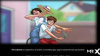 Teen 18+ Shows Abs In Summertime Saga Game