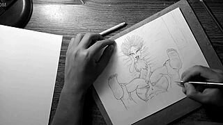 Asian Teen 18+ Gets Roughly Smashed In Pov Missionary Hentai Speedraw In A Garage