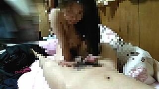 Around Fifty Mature Woman Performs Blowjob, Licking Nipples And Dick In Amateur Anime Hentai Video