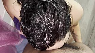 Latina Slut Swallows BBC Deep