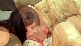 lingerie models in lesbian orgy group sex