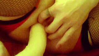 Smooth Ass Tranny Self-Analyzes Homemade