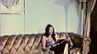 Vintage HAIRY lesbians explore passion