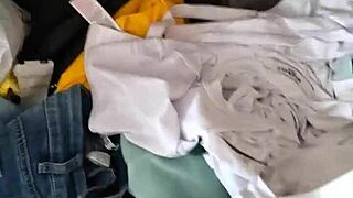 spying on my teen stepsister and jerking off to her panties