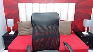 A young Latina woman with big boobs on webcam