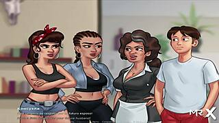 Girls Watch Tv Quietly In Summertime Saga