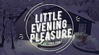 Sims 4 couple engages in blowjob, oral, and cumshot for evening pleasure