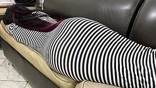 Homely slut with nice and juicy butt gets her asshole filled by step dad