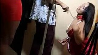 Latina Pornstar Brunette Sucks Dick Hardcore in Christmas Sex Scene