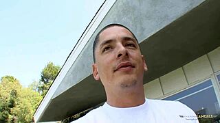 Sexy Brunette Babe Rides Cheating Friend Bent Over Bed Piercing Shaved